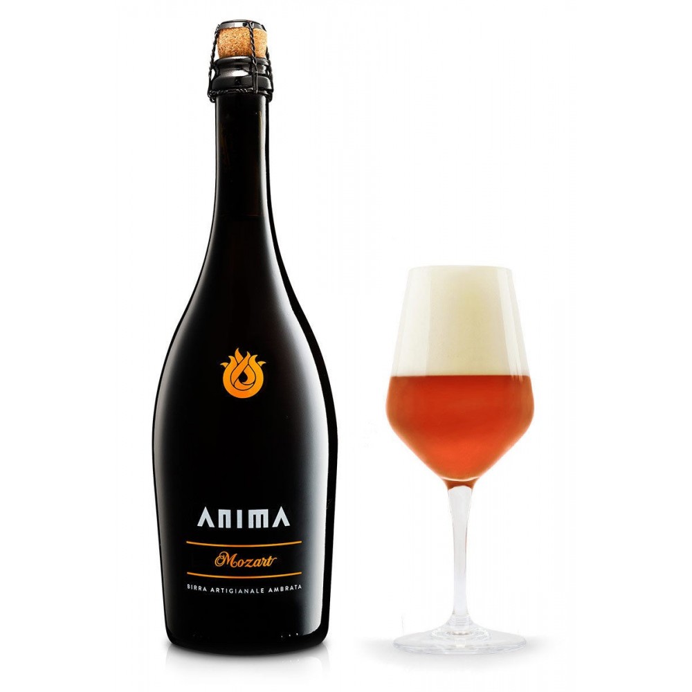 Birra Artigianale Anima - Mozart - ambrata 6 bottiglie da cl 75