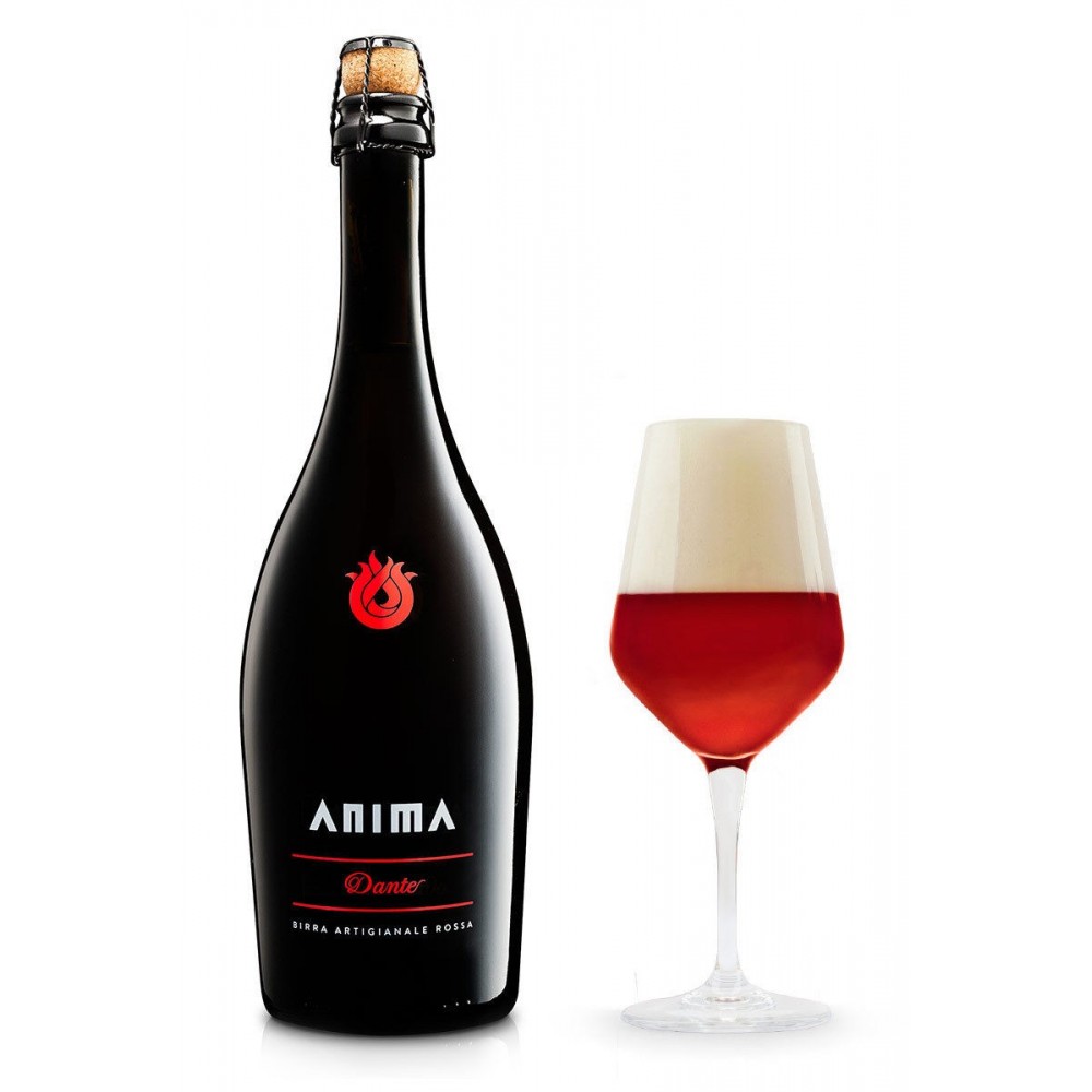 Birra Artigianale Anima - Dante - rossa doppio malto 6 bottiglie da cl 75